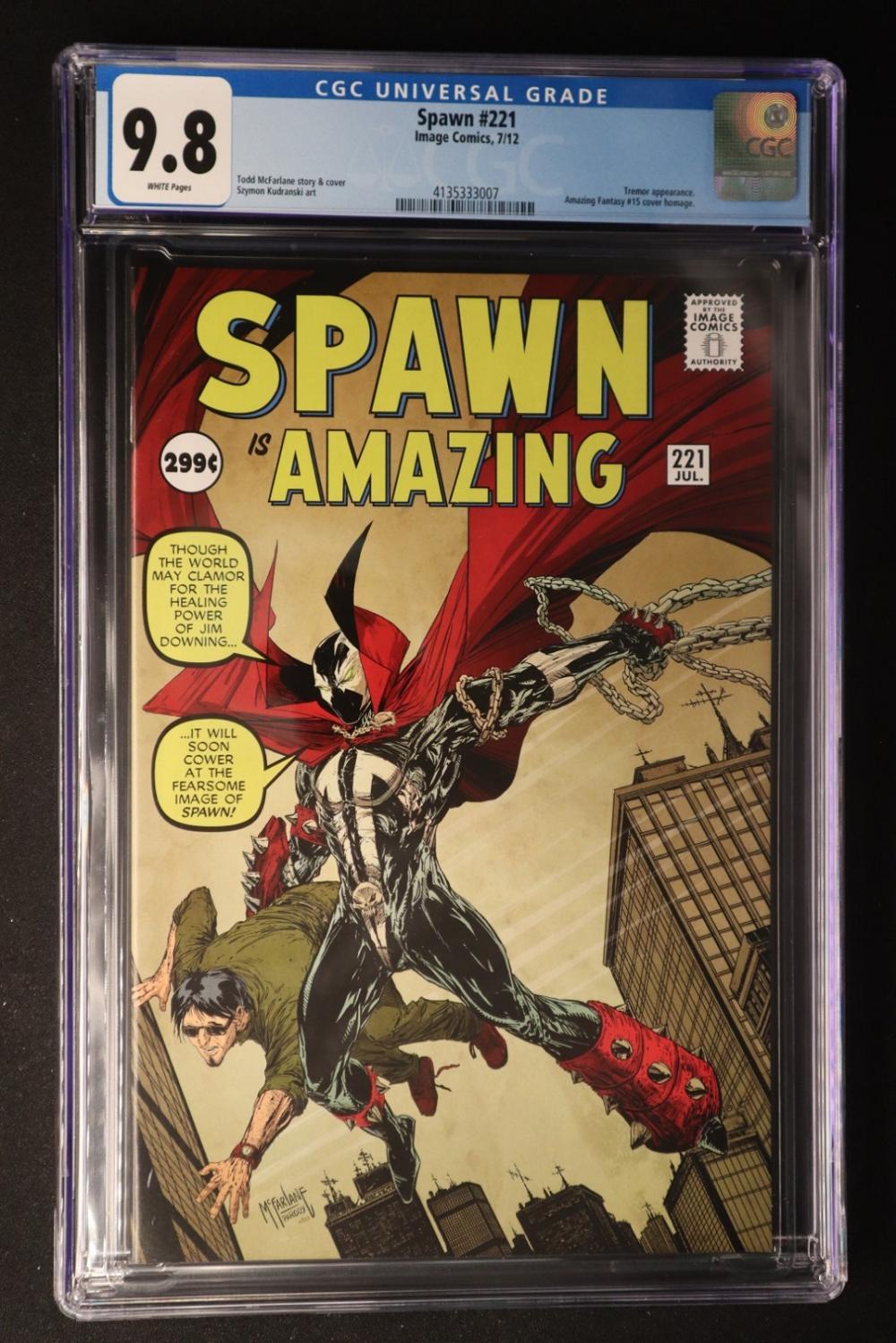 Spawn #221 CGC 9.8 – I Want More Comics & Games