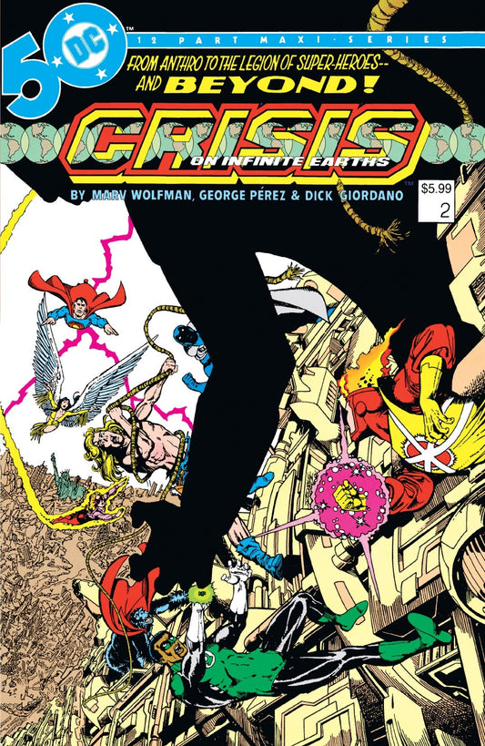 Crisis on Infinite Earths #02 Facsimilie Edition George Perez "Foil" Var