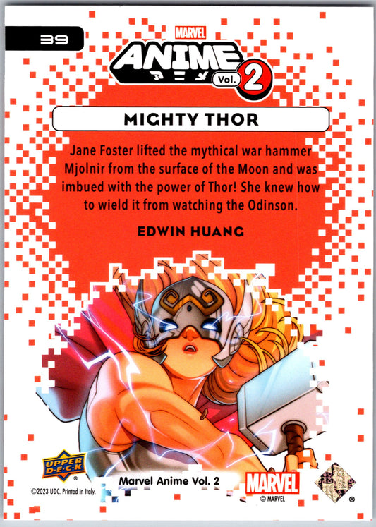 Marvel Anime Vol 2 2023 Base #039 Mighty Thor