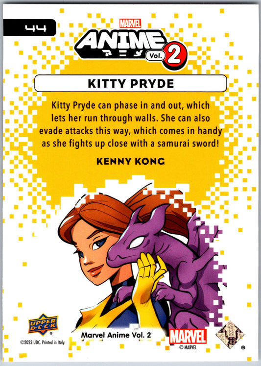Marvel Anime Vol 2 2023 Base #044 Kitty Pryde