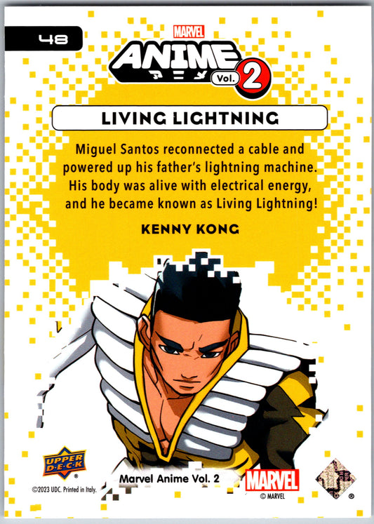 Marvel Anime Vol 2 2023 Base #048 Living Lightning