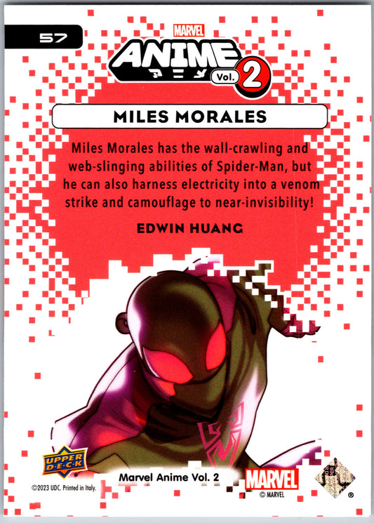 Marvel Anime Vol 2 2023 Base #057 Miles Morales