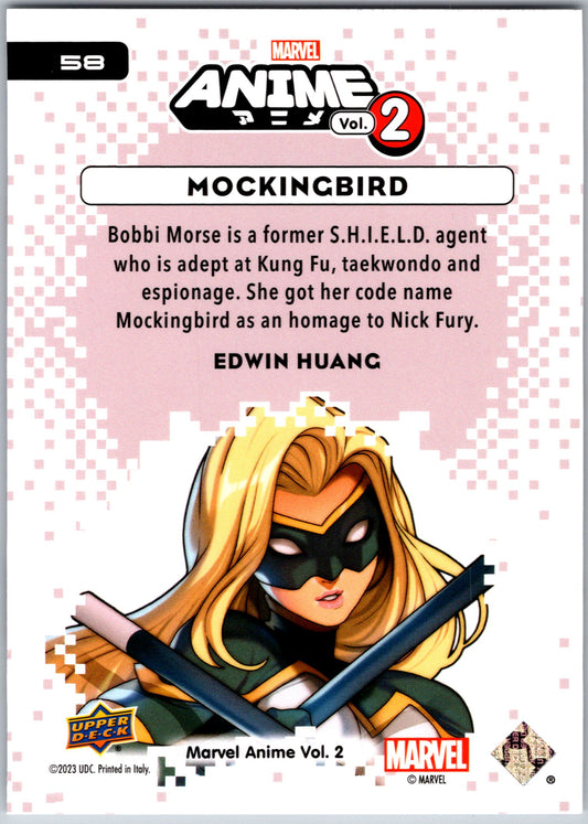 Marvel Anime Vol 2 2023 Base #058 Mockingbird
