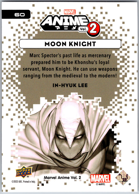 Marvel Anime Vol 2 2023 Base #060 Moon Knight