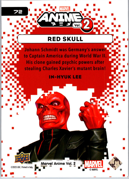 Marvel Anime Vol 2 2023 Base #072 Red Skull