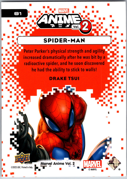 Marvel Anime Vol 2 2023 Base #081 Spider-Man