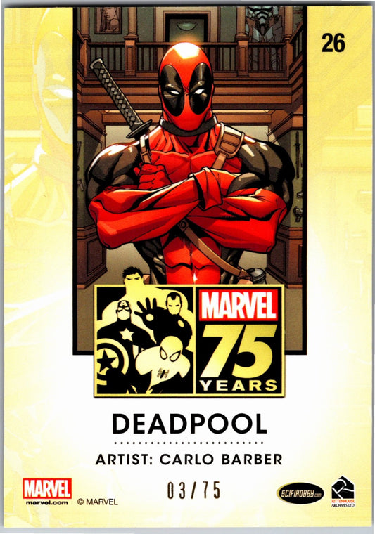Marvel 75th Anniversary #26 Deadpool /75
