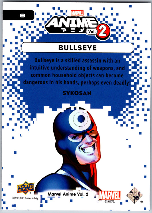 Marvel Anime Vol 2 2023 Base #008 Bullseye Marvel Singles Upper Deck   