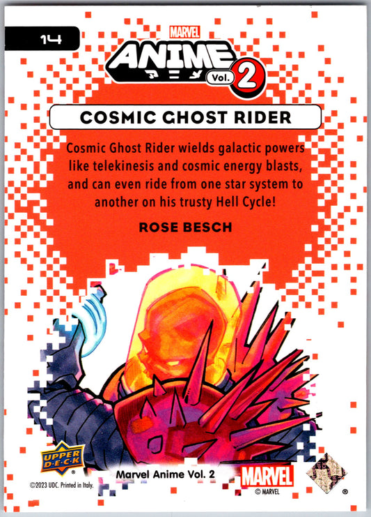 Marvel Anime Vol 2 2023 Base #014 Cosmic Ghost Rider Marvel Singles Upper Deck   