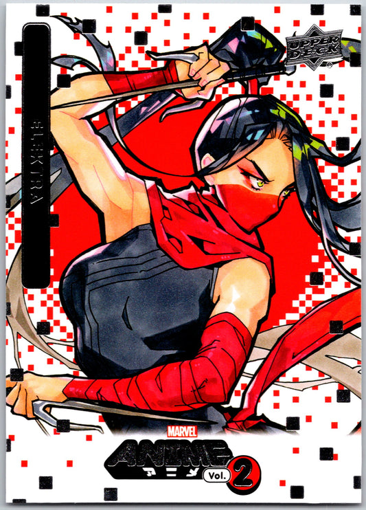 Marvel Anime Vol 2 2023 Base #021 Elektra Marvel Singles Upper Deck Default Title  