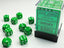 Dice - Chessex 12mm d6 Opaque Green/White (36) Gaming Chessex Manufacturing