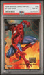 Marvel Masterpieces 1996 Base #080 Spider-Man PSA8