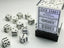 Dice - Chessex 12mm d6 Opaque White/Black (36) Gaming Chessex Manufacturing