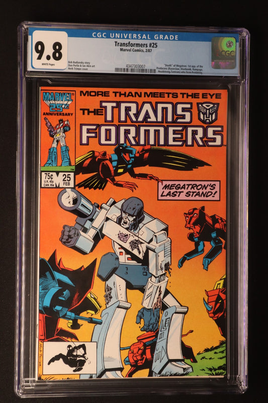 Transformers (1984) #25 CGC 9.8