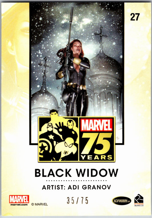 Marvel 75th Anniversary #27 Black Widow /75 Marvel Singles I Want More Comics & Games   