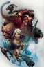 Fire and Ice #02 1:30 Leonardo Manco Var Comics - Back Issues Dynamite Entertainment