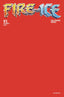 Fire and Ice #01 Blank "Fiery Red" Var Comics Dynamite Entertainment