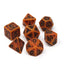 DHD - Pumpkin Ancient 7pc RPG Set Gaming Die Hard Dice