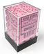 Dice - Chessex 12mm d6 Opaque Pastel Pink/black (36) Gaming Chessex Manufacturing