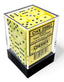 Dice - Chessex 12mm d6 Opaque Pastel Yellow/black (36) Gaming Chessex Manufacturing