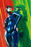 Green Hornet Miss Fury #01 1:7 Spears "Foil" Var