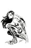 Laura Kinney Wolverine #01 2nd Ptg 1:25 J Scott Campbell "Black & White" Var Comics - Back Issues Marvel Comics