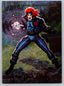 Marvel Masterpieces 1993 X-Men 2099 Dyna-Etch #S7 Skullfire Non-Sports Cards Skybox