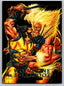Marvel Masterpieces 1992 Battle Spectra #3-D Wolverine vs Sabretooth Non-Sports Cards Skybox