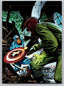Marvel Masterpieces 1992 Battle Spectra #5-D Captain America vs Red Skull Non-Sports Cards Skybox