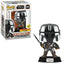 Pop 491 Mandalorian With Darksaber Glow In The Dark Box Warehouse Exclusive Action Figures/Funko Pop Funko