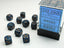 Dice - Chessex 12mm d6 Opaque Dusty Blue/copper (36)