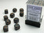 Dice - Chessex 12mm d6 Opaque Dark Grey/copper (36) Gaming Chessex Manufacturing