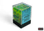 Dice - Chessex 12mm d6 Gemini Plasma Green-Teal/Orange (36) Gaming Chessex Manufacturing