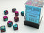 Dice - Chessex 12mm d6 Gemini Purple-Teal/Gold (36) Gaming Chessex Manufacturing