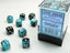 Dice - Chessex 12mm d6 Gemini Black-Shell/White (36) Gaming Chessex Manufacturing