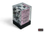 Dice - Chessex 12mm d6 Gemini Black-White/Pink (36)