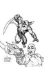 Blue Falcon and Dynomutt #01 1:15 Linsner "Line Art Virgin" Var