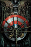 Alien Vs Captain America #01 2nd Ptg 1:25 Dan Panosian Var Comics Marvel Comics