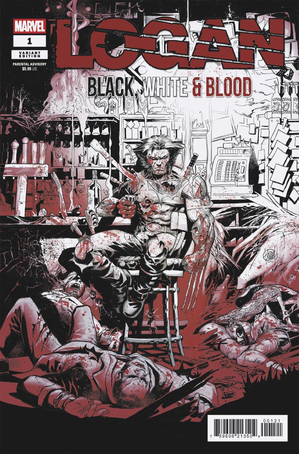 Logan Black White & Blood #01 Adam Kubert Var – I Want More Comics & Games