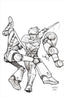 Thundarr the Barbarian #02 1:10 Joseph Michael Linsner "Line Art" Var Comics Dynamite Entertainment