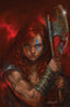 Red Sonja She-Devil with a Sword #02 Lucio Parrillo "Metal Premium" Var