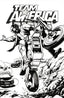 Team America Racing Full Throttle Edition #01 Javier Saltares "Black & White" Var Books CSN Press