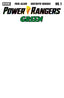 Power Rangers Green #01 "Blank White" Var