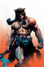 Fire and Ice Darkwolf #03 Dan Panosian "Metal Premium" Var