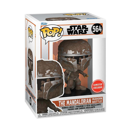 Pop 564 Mandalorian (Mudhorn Battle) Gamestop Exc Pop Star Wars Funko Default Title  