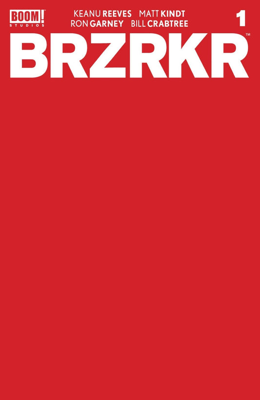 BRZRKR #01 1:10 Red Blank Blank Covers Boom! Studios Default Title  