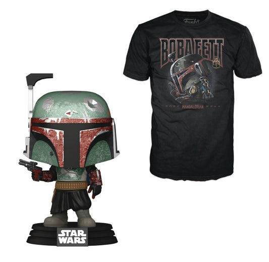 Pop Tees Mandalorian Boba Fett XL Pop Star Wars Funko   