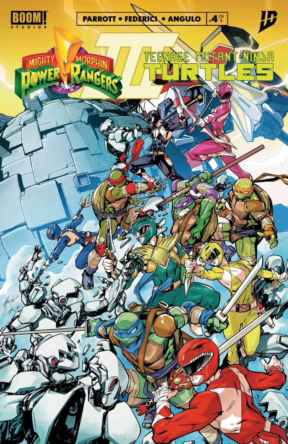 Mighty Morphin Power Rangers Teenage Mutant Ninja Turtles III #04 Hend ...