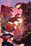 Godzilla Destroys the Marvel Universe #05 1:50 Brooks Var Comics - Back Issues Marvel Comics