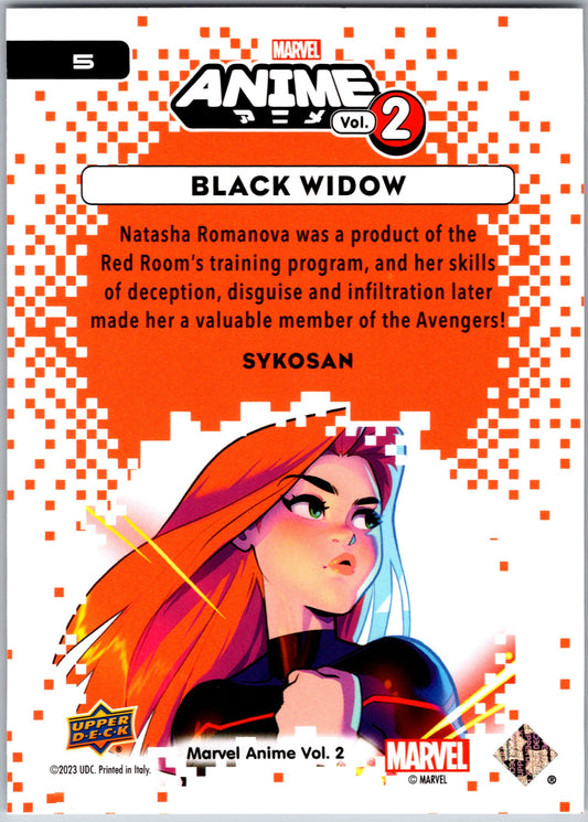 Marvel Anime Vol 2 2023 Base #005 Black Widow